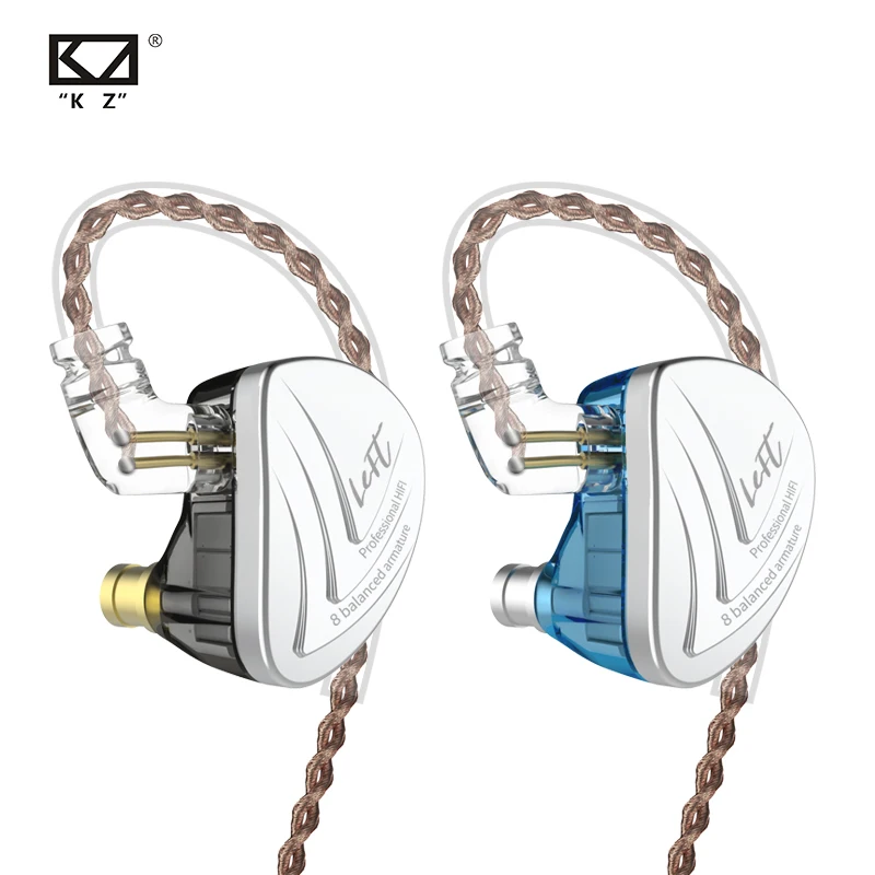 

KZ AS16 Headset 16BA Balanced Armature Units HIFI Bass In Ear Monitor Earphones Noise Cancelling Earbuds Headphones For Phone