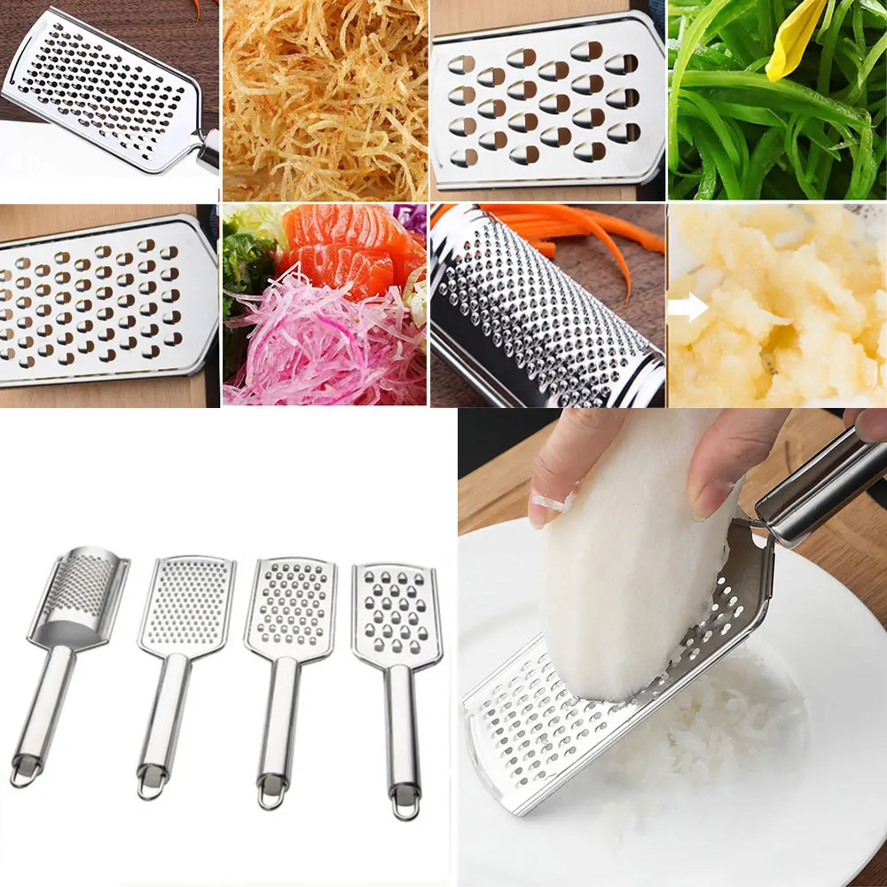 

Stainless Steel Handheld Cheese Grater Multi-Purpose Kitchen Food Graters For Cheese Chocolate Butter Fruit Vegetable