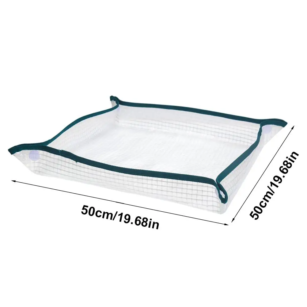 

Repotting Mat Potting Planting Mat Reusable Portable Waterproof Transparent Mesh Flower Cushion for Gardening Potted