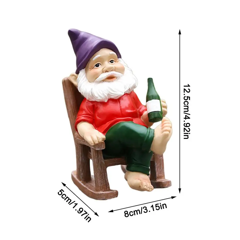 Funny Figurines Christmas Garden Dwarf Cartoon Resin Craft Home Decoration For Fairy Tale Miniature | Дом и сад