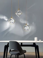 modern led crystal chandelier restaurant bar cafe pendant lamps bedroom bedside decoration lighting loft dining hanging lights