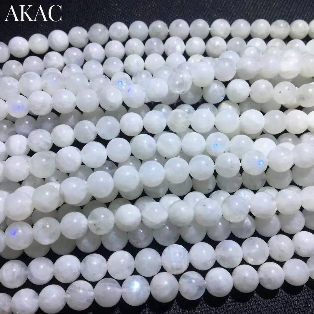 

2strands Approx7+-0.2mm 100% Natural rainbow moonstone gemstone strand beads