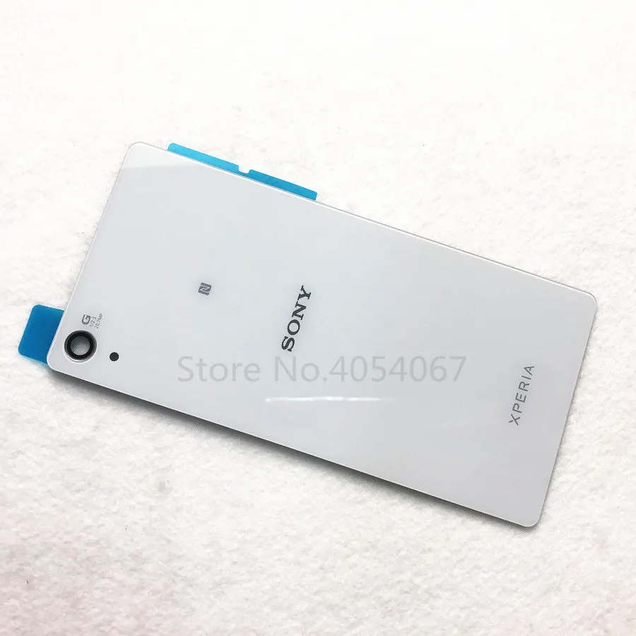 Для Sony Xperia Z2 D6543 L50W D6503 Задняя стеклянная крышка батарейного отсека Замена стеклянного корпуса+ NFC антенна