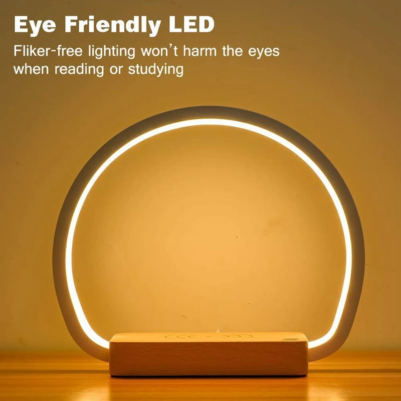 

Modern LED Desk Lamp Bluetooth Speaker Table Light Wireless Charging Contact Bedside Night Lights for Kids Bedroom Decor