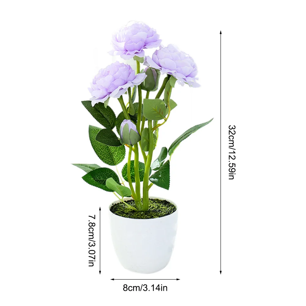 Искусственный букет с горшками пионов искусственные цветы kakeflower оконная книжная