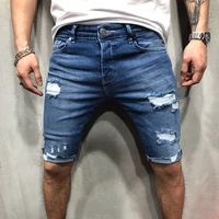 retro mens denim chino shorts super stretch skinny slim summer half pant cargo jeans shorts