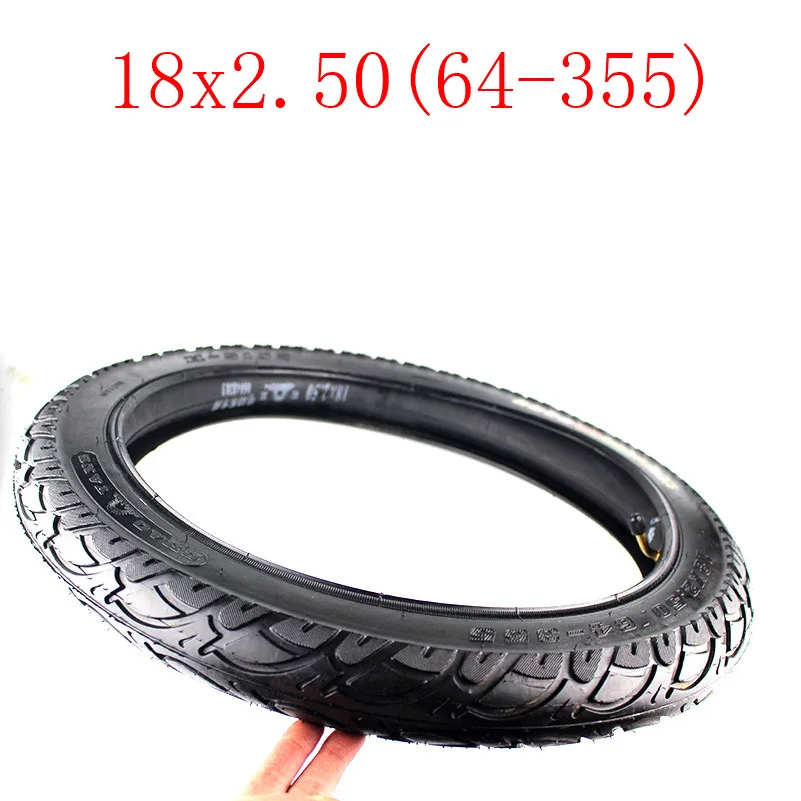 Новейшая 18x2,50(64-355) внутренняя труба шины 18 дюймов шины для электрического велосипеда подходит для электрического мотоцикла батареи трицикл 18*2,5