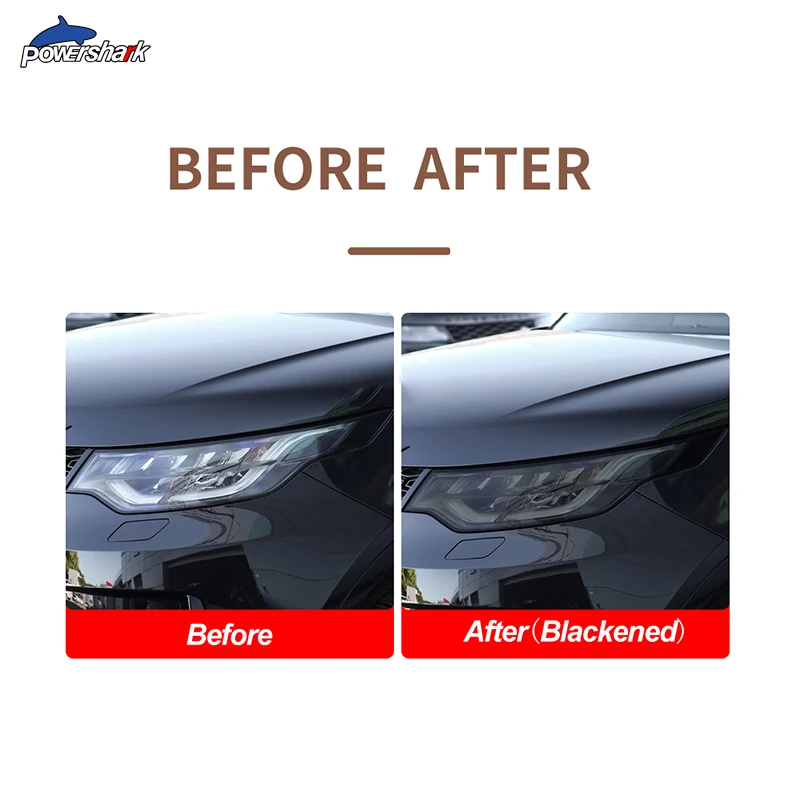 

Car Headlight Tint Smoked Black Protective Film Transparent TPU Sticker For Land Rover Discovery 5 L462 2017-Present Accessories