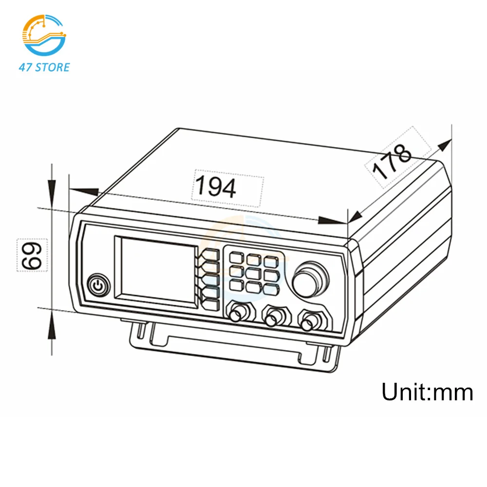 JDS6600-30MHz двухканальный цифровой DDS функциональный сигнал/генератор сигналов