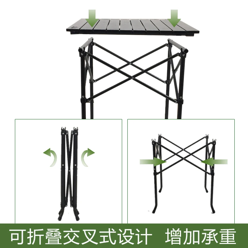 

Copper Beam Solid Wood Dining Table Simple Household Portable Belt Learning Desk Stall