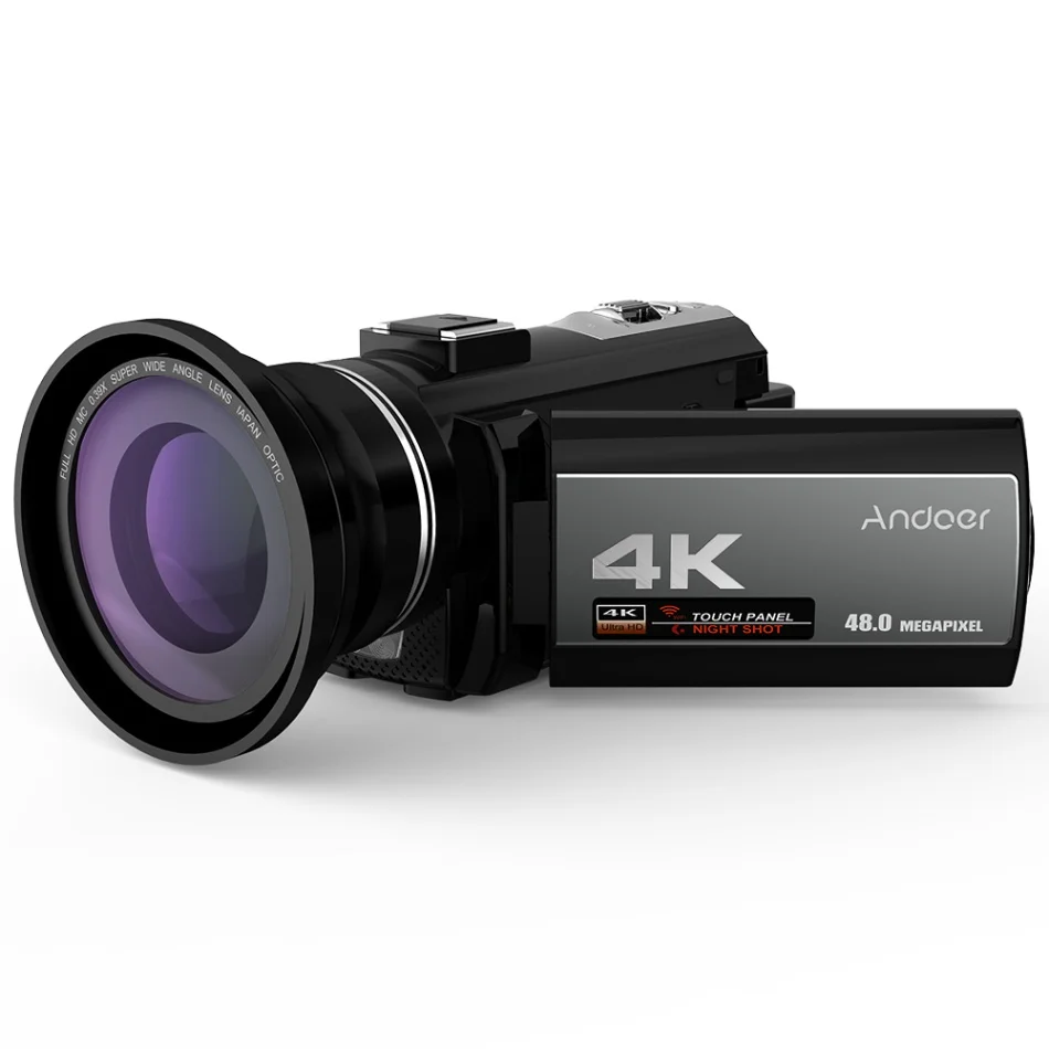 Option 3 Andoer 4K Digital Video Camera Camcorder Ultra HD 48MP WiFi 3.0" Touch Screen IR Infrared Night-shot 16X Zoom Video Camera - Цвет: Option 3