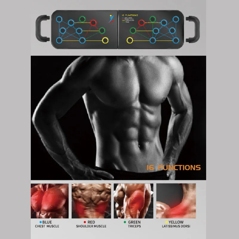 16 в 1 Подставка для пуш-ап кроссфита тренажерного зала тренировок комплексная