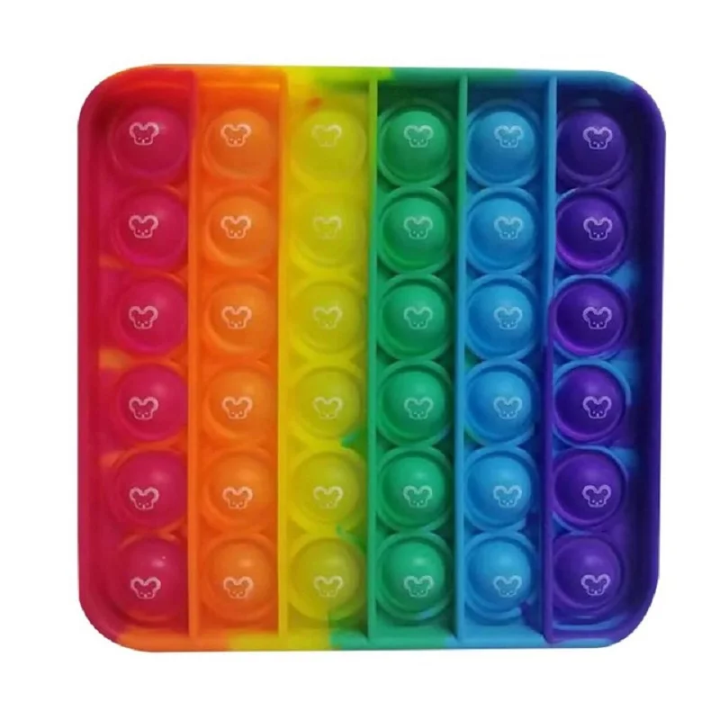 Радужные английские цифры алфавита MSXF популярные игрушки-фиджеты игра для детей