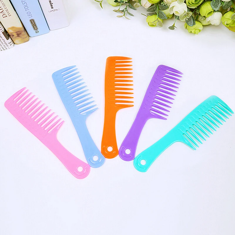 23.8cm Wide Teeth Comb For Hairstyling Detangle Big Hair Ideal Long Smooth Hairdressing Plastic Salon Anti-Static | Красота и