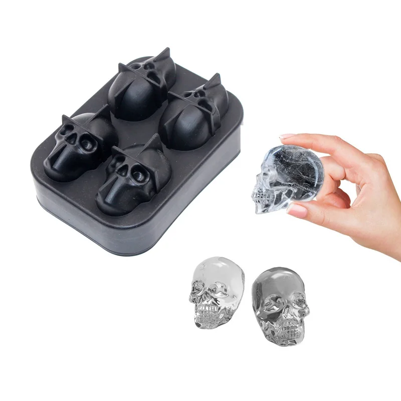 1 комплект череп льда кухонный инструмент &quotсделай сам&quot творческий 3D Хеллоуина