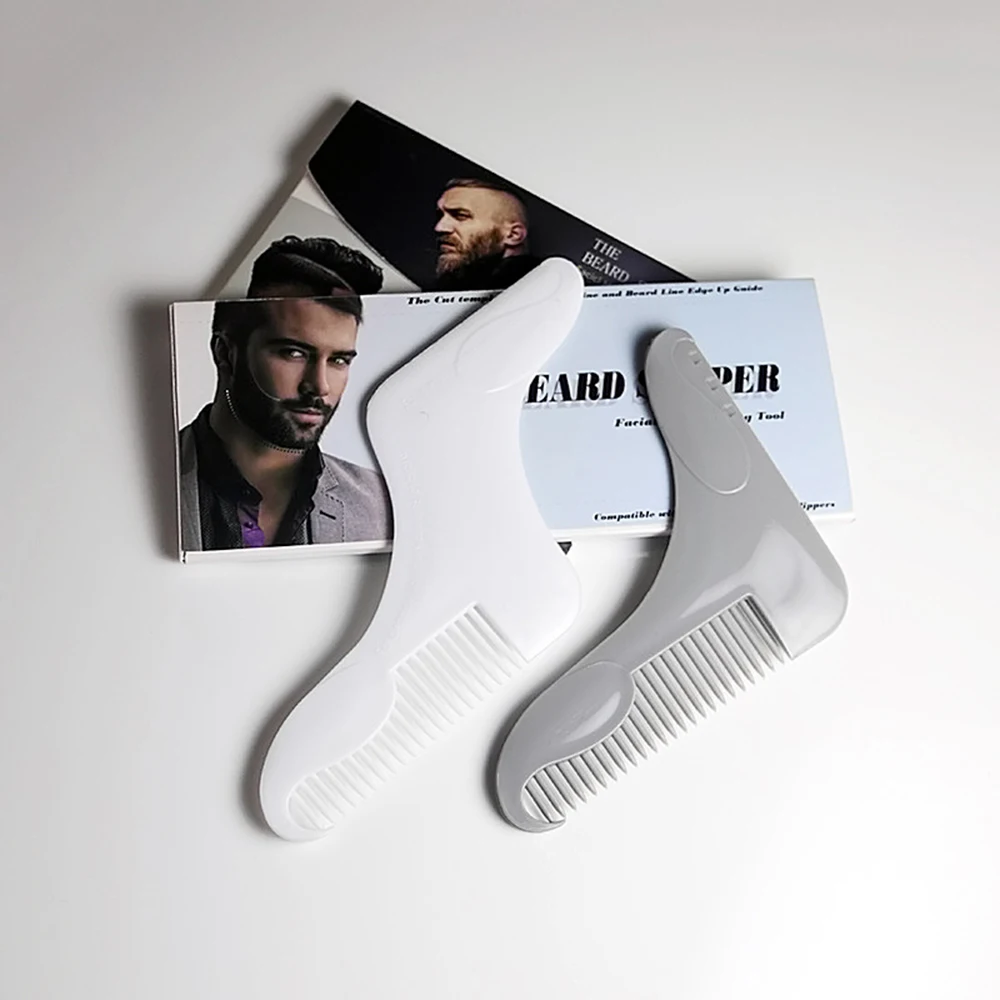 

New Innovative Design Beard shape comb beard shape template combing tool beard brush comb second generation multifunction
