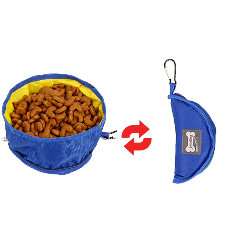 Petshy Портативный складная пластиковая миска для собак и кошек дорожная Фидер