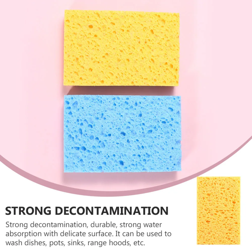 

6pcs Scrubbing Sponges Wiping Sponge Tableware Cleaning Sponge for Home Kitchen
