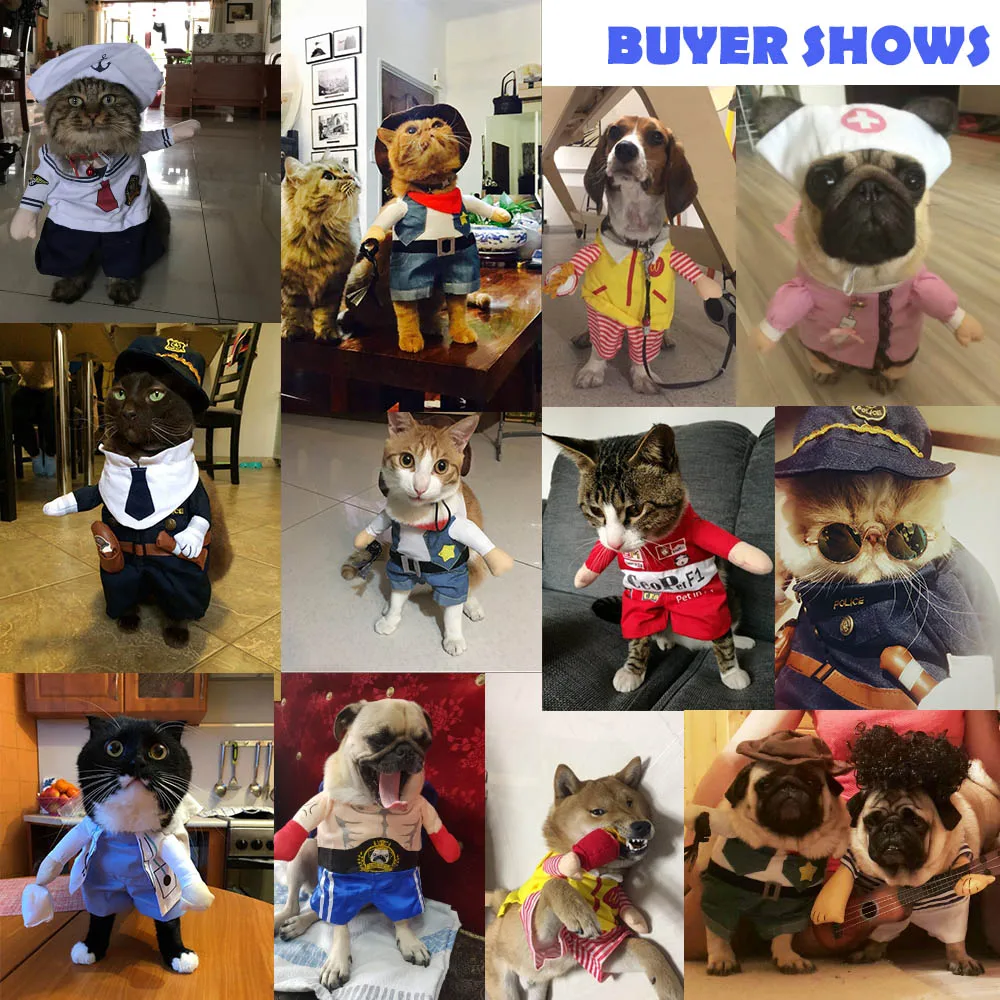 Забавные костюмы для собак и кошек боксеры доктор костюм медсестры косплея