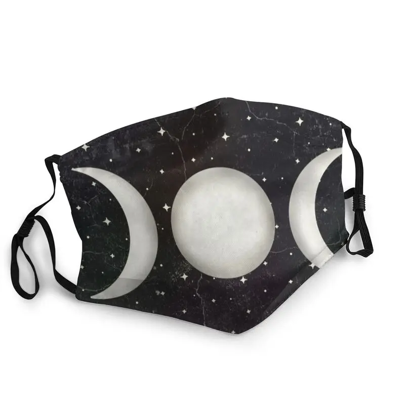 Тройной богиня луны маска Для мужчин женщин пыле пентаграмма Языческие