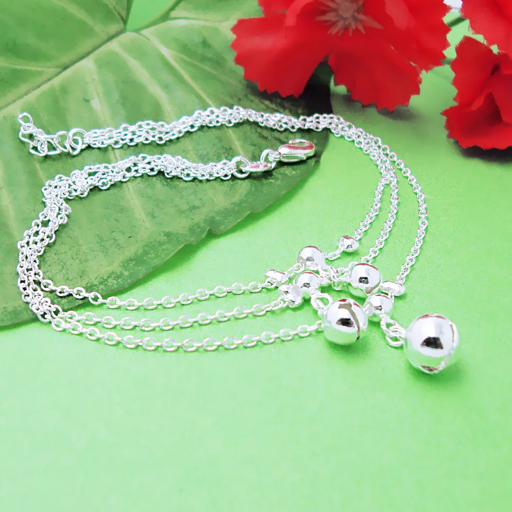 Модные элегантные женские украшения. Прочные ножные браслеты из стерлингового