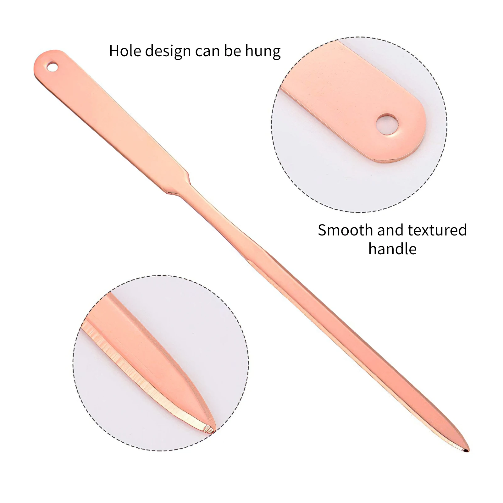 

Ножи для открывания конвертов с буквами, открывалка из нержавеющей стали, 9 дюймов, с отверстием для длинной головки, комплект из 3 ножей золо...