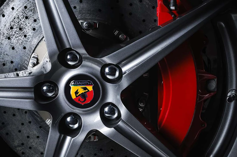 4 шт. Алюминиевый автомобильный колпачок Abarth для центра ступицы значок наклейка