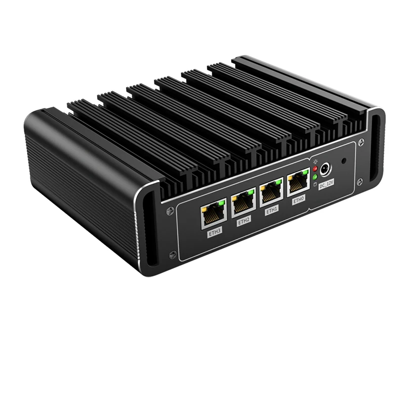 Промышленный компьютер мини-ПК без вентилятора intel celeron j4125 j1900 windows 10 Linux Ubuntu desktop
