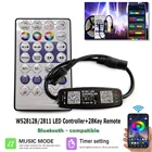 WS2812B светодиодный контроллер Bluetooth-совместимая Музыка для SK6812 WS2811 WS2812 Pixel LED Strip Light APP, дистанционное управление на 28 клавиш