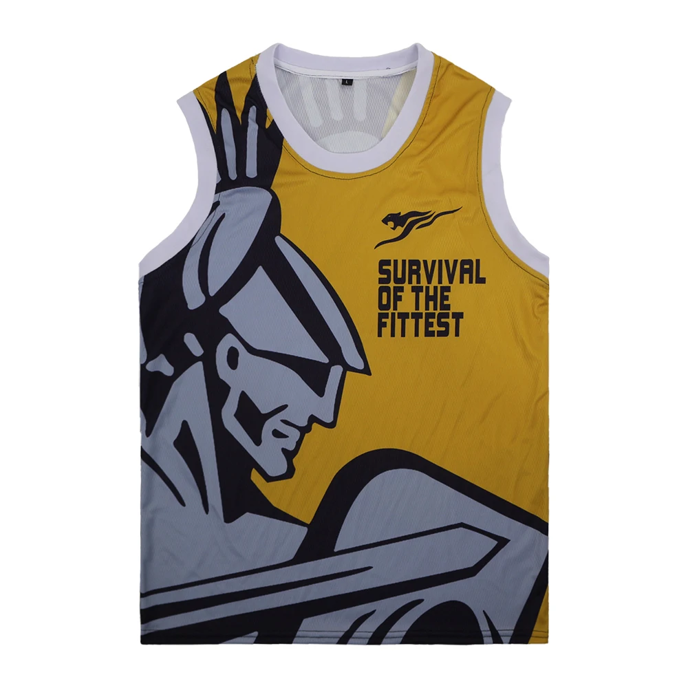 SUOTF желтый самурайский дышащий стрейч уличный Ретро баскетбольный трикотаж toronto