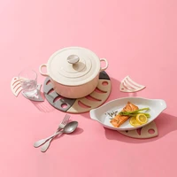 fish series insulating mat silica gel splicing combination tableware pot pad tropical fish silicone antiironing coasters