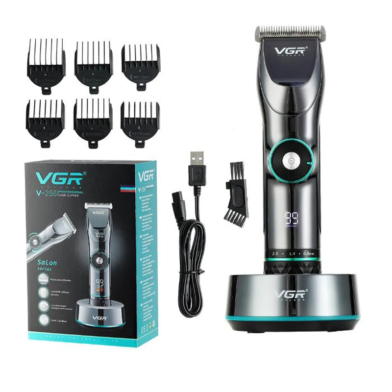 electric Hair Trimmer cordless rechargeable Hair Clipper hair cutter beard trimmer LCD display 10W adjustable speed blade 400min