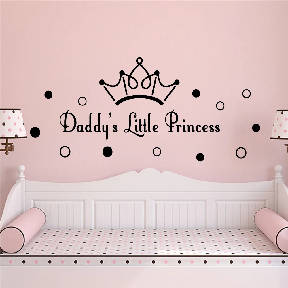 

Cartoon Quote Princess Vinyl Wall Sticker Decor For Nursery Room Kids Room Decor Wall Stickers Decor