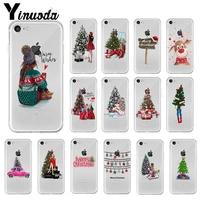 yinuoda christmas tree girl gift tpu soft silicone phone case cover for iphone 13 8 7 6 6s plus 5 5s se xr x xs max 11 pro max