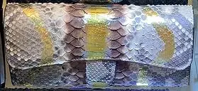 Mult-Color 1 Длинный женский кошелек из змеиной кожи, Женский кошелек и сумочка, тройной клатч, сумка на выход, Дамский кожаный кошелек, Женский кошелек для телефона - Цвет: Mult-Color 1