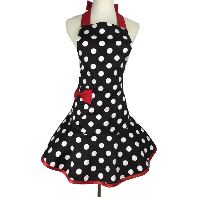 Хлопковый фартук в горошек кухонный Рабочий Фартук для официанта магазина