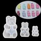 Силиконовая форма для конфет Gummy Bear, подвеска для торта, шоколада, помадки, смолы, ювелирные изделия сделай сам