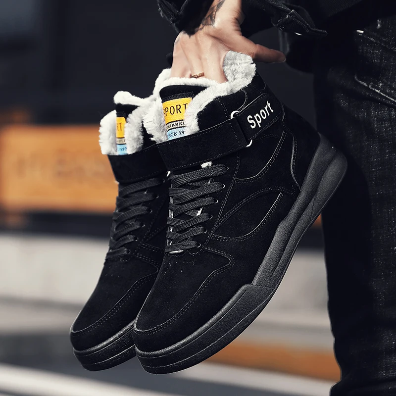 

Winter Shoes Men Sneakers for Men Slip On High Quality Exclusive design Male Footwear Waterproof Keep Warm Casual Shoes Men