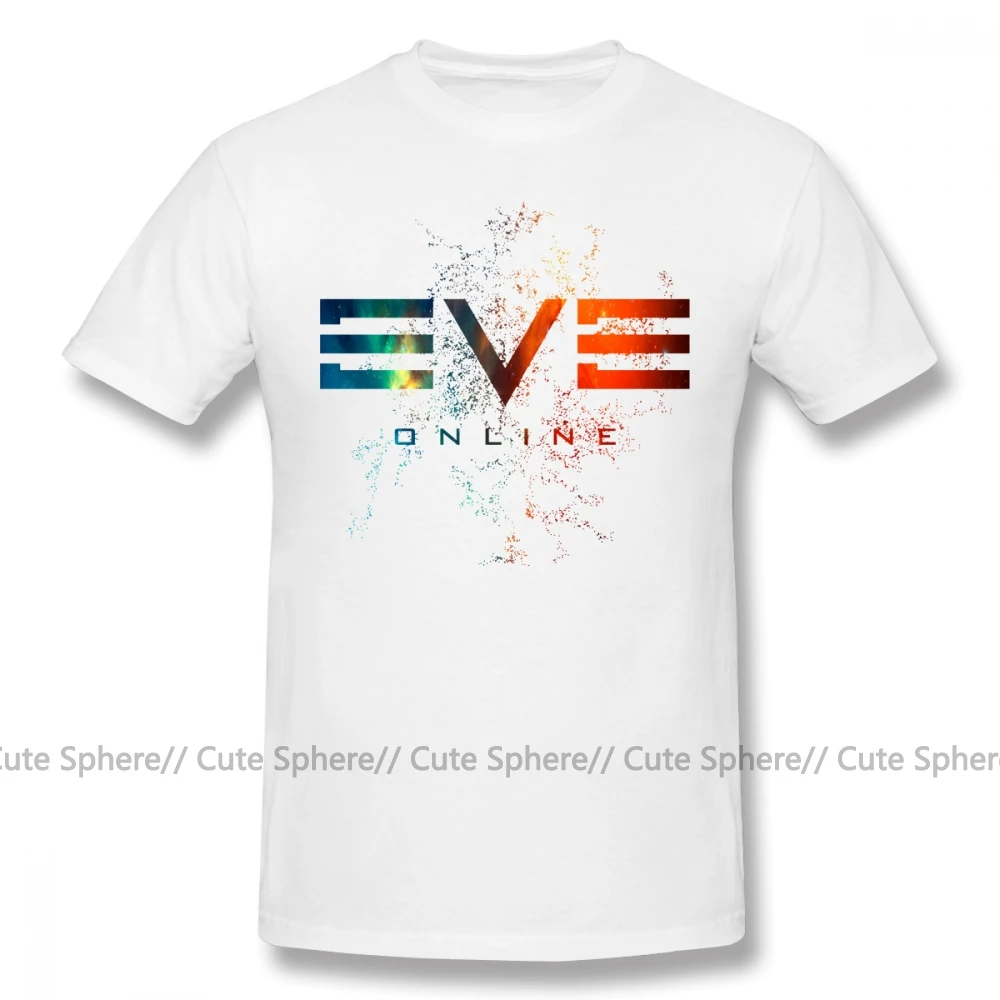 Eve Online футболка Eve Online Футболка с принтом 6xl футболка с коротким рукавом забавная уличная одежда 100 хлопок мужская футболка - Цвет: White