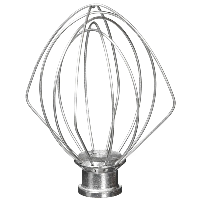 

AD-6-Line Whip Attachment for Kitchen Electric Mixer Head Vertical Mixer Replacement K45WW, Stainless Steel, Egg Heavy Cream Ble