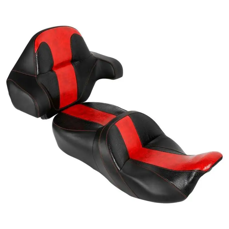 Сиденье для мотоциклистов черное красное сиденье пассажиров моделей Harley Touring