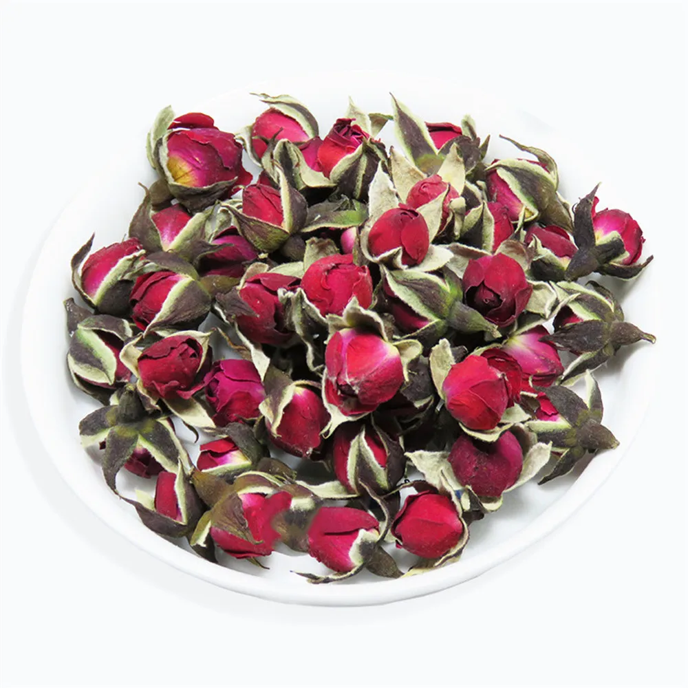

100g/200g free shipping Chinese flower buds natural dried rose buds phnom penh rose buds golden-rim rose buds