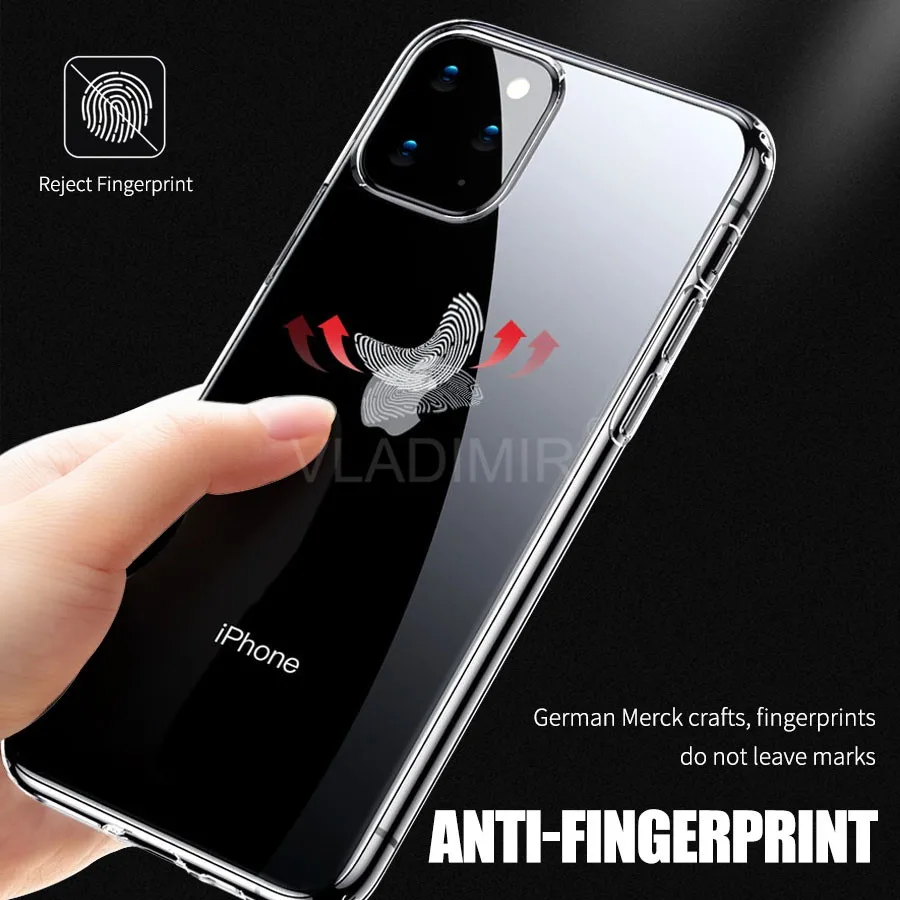 For IPhone 11 Pro Max High Clear Soft TPU Case for X XR XS 8 7 6 6s Plus Silicone Transparent Cover Shall |