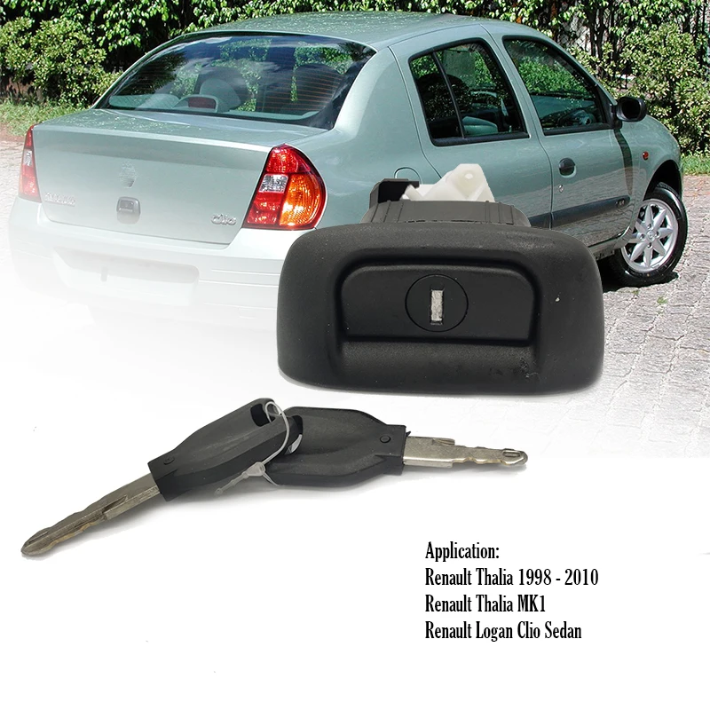 7700431773 7701472508 замок багажника с 2 ключами для Renault Thalia 1998 2010 Logan Clio Sedan Thalia|Замки и
