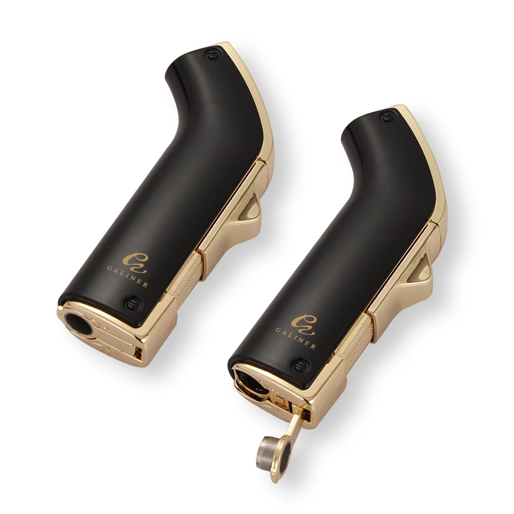 

Galiner Windproof Gas Torch Lighter Cigar Punch Butane Cigarette Lighter Smoking Accessories Portable Metal Cigar Lighter Turbo