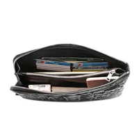 VVBrown crocodile handbags male men wallet multi-function men clutch bagHand bag large capacity Cross section men bag