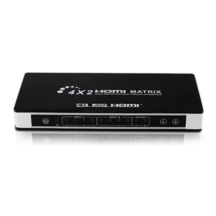 HDMI 2 0 матрица 4X2 4K 60Hz HDCP EDID управление двойной аудио выход волокна L/R коммутатор