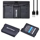 Аккумуляторная батарея Batmax 2400 мАч и двойное зарядное устройство USB для геймпада Sony PSP3000 PSP 2000 3000 для PlayStation Portable Controller