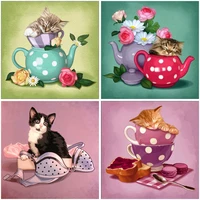 diy craft 5d diamond painting full round square resin mosaic embroidery cross stitch kits wall art best gift small lovely animal