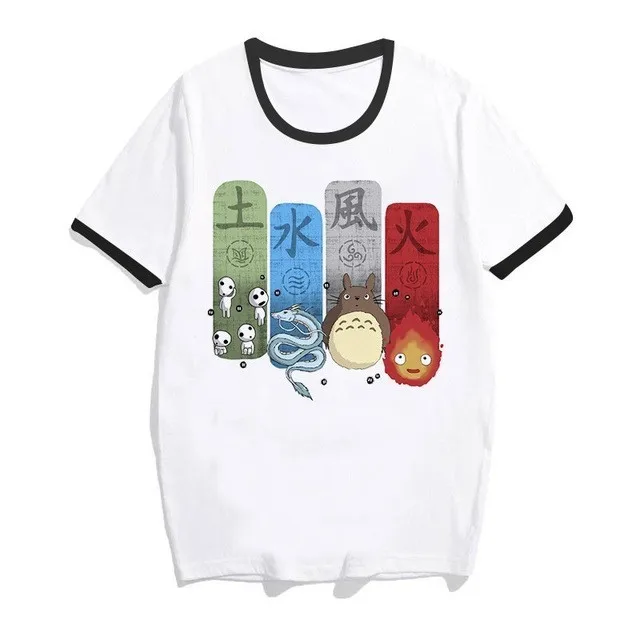Totoro Spirit Out Футболка Женская Студия Ghibli femme японский аниме мультфильм футболка Miyazaki Hayao одежда женская kawaii